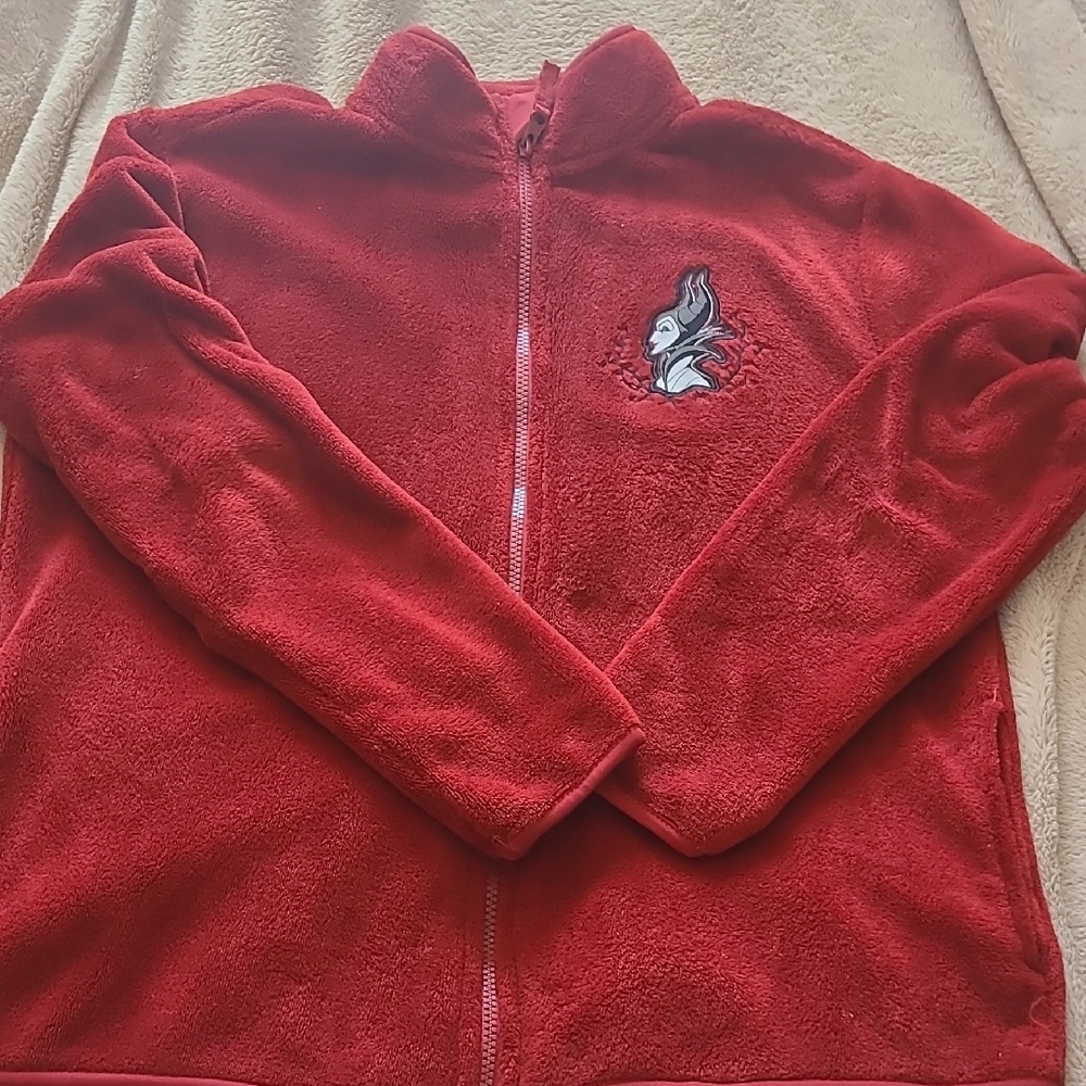 Disney Red Fleece Zip-Up Jacket